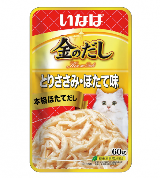 Влажный корм INABA Kinnodashi для кошек Тунец микс/Гребешок в желе 60г