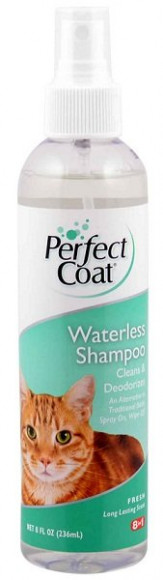 Шампунь для кошек не требующий смывания с ароматом свежести PC Waterless Shampoo 8in1 236мл