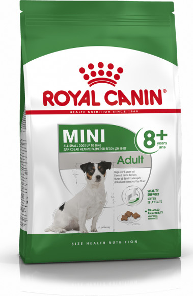 Корм Royal Canin для стареющих собак маленьких пород Mini Adult 8+ 2кг