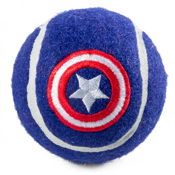 Игрушка для собак Капитан Америка"Мяч теннисный" 70мм Triol-Marvel