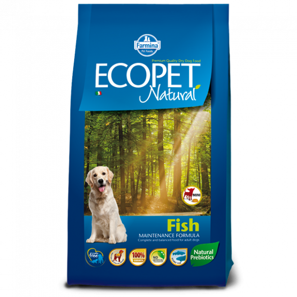 Корм Farmina Ecopet Natural Fish для собак всех пород Рыба 12кг