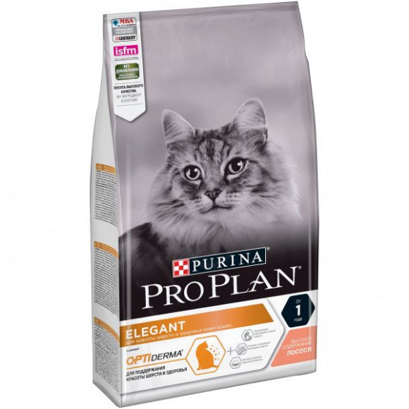Корм Purina Pro Plan DERMA CARE для кошек для здоровья кожи и красоты шерсти с лососем, 1.5 кг