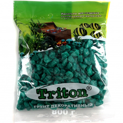 Грунт "Тритон" Блестящий 800г (Зеленый мелкий)