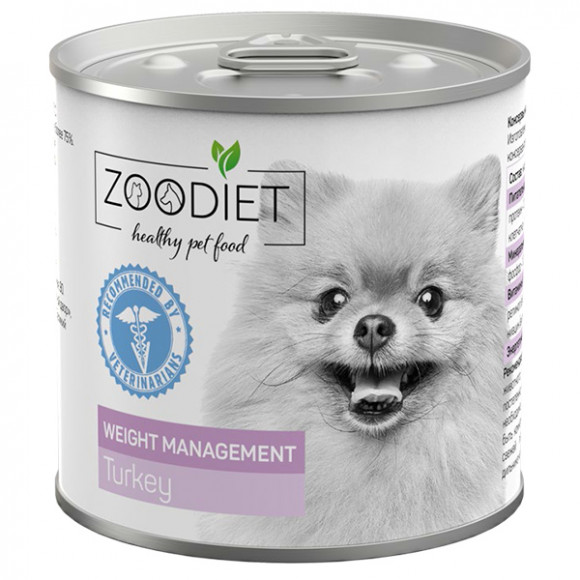 Ветеринарный влажный корм Четвероногий Гурман Zoodiet Weight Management Turkey/Индейка для собак (контроль веса), 240 г