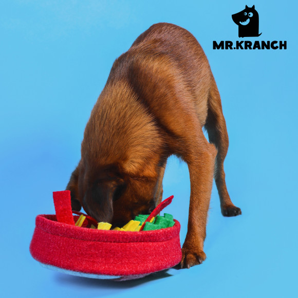 Нюхательная игрушка Mr.Kranch Пицца, размер 18x18см Нюхательная игрушка Mr.Kranch Пицца, размер 18x18см