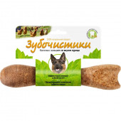 Косточка для собак крупных пород от 25кг с кальцием со вкусом курицы 1шт Зубочистики 265гр Косточка для собак крупных пород от 25кг с кальцием со вкусом курицы 1шт Зубочистики 265гр
