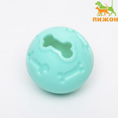 Мяч под лакомства, утолщённый TPR, 7 см, бирюзовый Мяч под лакомства, утолщённый TPR, 7 см, бирюзовый