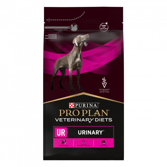 Ветеринарный корм PRO PLAN Veterinary Diets UR Urinary для взрослых собак для растворения струвитных камней, 3 кг
