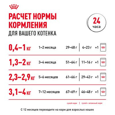 Корм Royal Canin для котят от 4 до 12 мес. Kitten 36 300 г