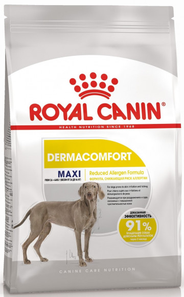 Корм Royal Canin для собак крупных пород с чувствительной кожей Maxi DermaComfort 10кг