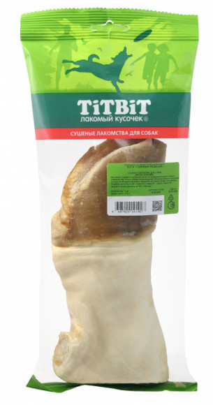 Лакомство ТитБит Нога говяжья резаная - мягкая упаковка