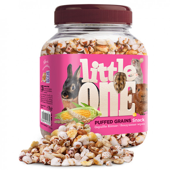 Лакомство Little One для грызунов Воздушные зерна 70 г