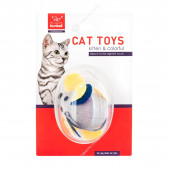 Игрушка мышка с заводным механизмом (6 * 5 см) для кошек, NUNBELL Игрушка мышка с заводным механизмом (6 * 5 см) для кошек, NUNBELL