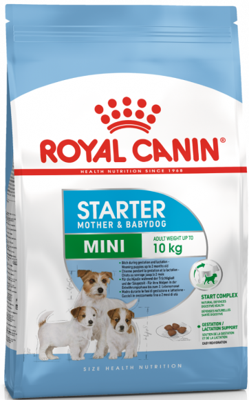 Корм Royal Canin для щенков до 2х мес. и кормящих и беременных собак Mini Starter 3кг