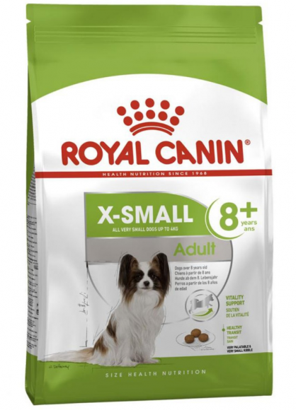 Корм Royal Canin для собак миниатюрных пород старше 8 лет X-Small Adult  8+ 500г
