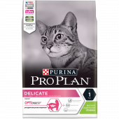 Корм Purina Pro Plan для кошек с чувствительным пищеварением и привередливых к еде, с ягненком, 3кг