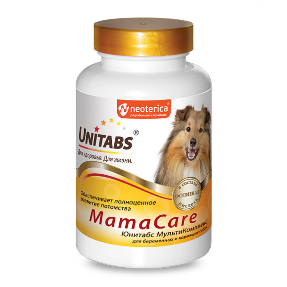 Витаминная добавка UNITABS MamaCare для беременных и кормящих собак, 100 табл Витаминная добавка UNITABS MamaCare для беременных и кормящих собак, 100 табл