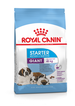 Корм Royal Canin для щенков до 2х мес. и кормящих и беременных собак очень крупных пород  Giant Starter 4 кг