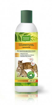 Шампунь Пчелодар гигиенический с прополисом для короткошерстных кошек 250мл Шампунь Пчелодар гигиенический с прополисом для короткошерстных кошек 250мл