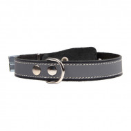 Ошейник для собак кожаный 25 светоотражающий Наша РР