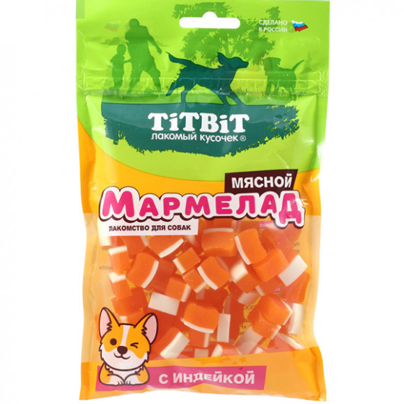 Лакомство TITBIT Мармелад мясной с индейкой 120 г