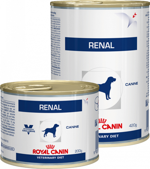 Ветеринарный влажный корм Royal Canin для собак с хронической почечной недостаточностью Renal 200гр