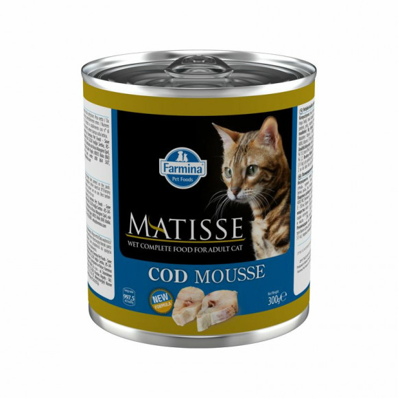 Влажный корм Farmina Matisse Cat Mousse Codfish мусс для кошек с треской 300гр