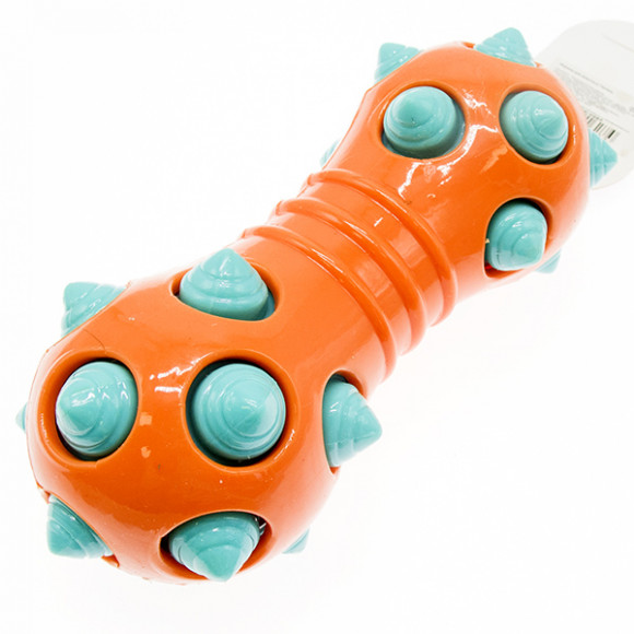 Игрушка для собак Гантель 18х7х7см 168г с шипами, WOGY, ЧД