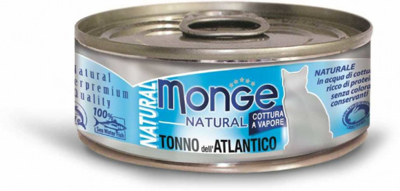 Консервы Monge Cat Natural для кошек атлантический тунец 80гр
