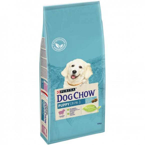 Корм Purina Dog Chow для щенков всех пород, ягнёнок, 14 кг