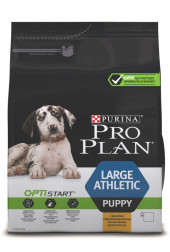 Корм Purina Pro Plan для щенков крупных пород атлетического телосложения Курица и Рис 3кг