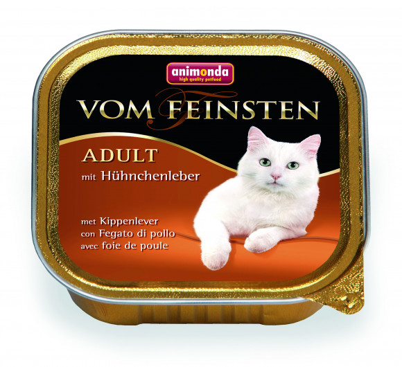 Влажный корм Animonda Vom Feinsten Classic консервы для кошек с куриной печенью 100гр