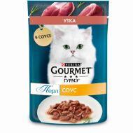 Влажный корм Purina Gourmet Перл для кошек, утка филе в соусе, 75 г Влажный корм Purina Gourmet Перл для кошек, утка филе в соусе, 75 г