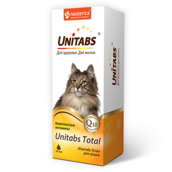 Витаминная добавка UNITABS Total для кошек, 20 мл