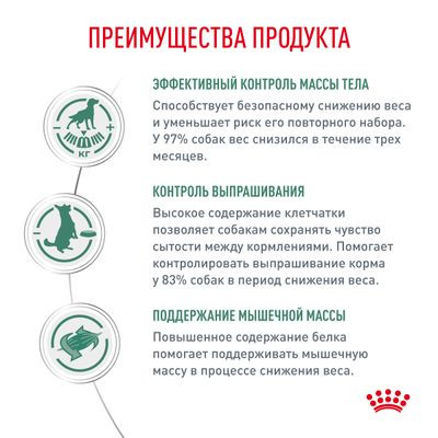 Ветеринарный корм Royal Canin для собак контроль избыточного веса Satiety Weight Management SAT30 1,5 кг Ветеринарный корм Royal Canin для собак контроль избыточного веса Satiety Weight Management SAT30 1,5 кг