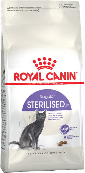 Корм Royal Canin для стерилизованных кошек Sterilised 37 2 кг Корм Royal Canin для стерилизованных кошек Sterilised 37 2 кг
