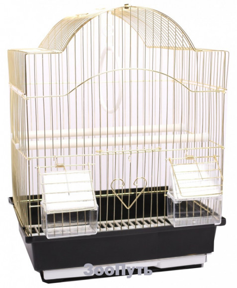 Клетка для птиц, размер 30х23х39 см., "Золото"