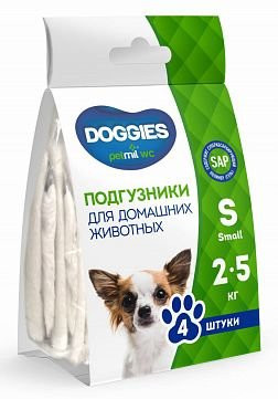 Подгузники Doggies для собак 2-5кг уп.4шт