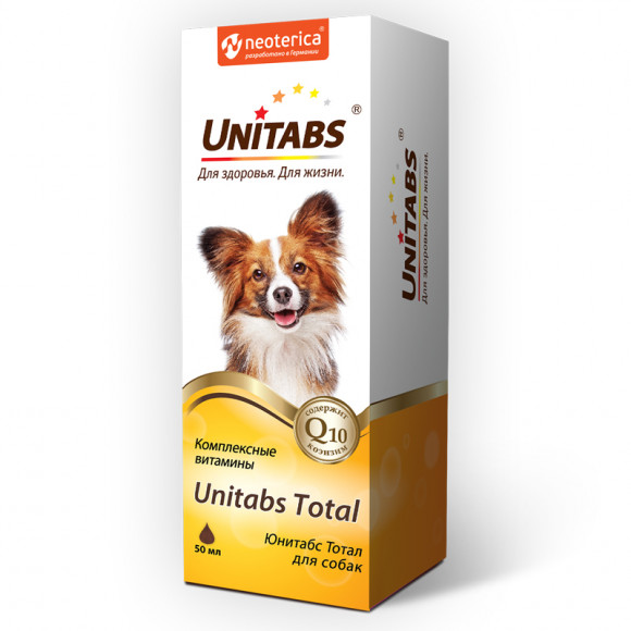 Витаминная добавка UNITABS Total для собак, 50 мл