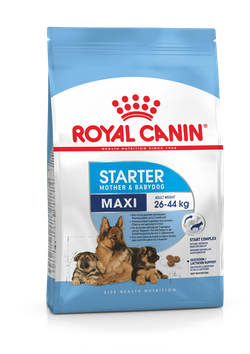 Корм Royal Canin для щенков крупных пород до 2х месяцев, беременных и кормящих собак Maxi Starter 4кг