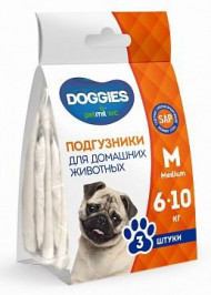 Подгузники Doggies для собак 6-10кг уп.3шт Подгузники Doggies для собак 6-10кг уп.3шт