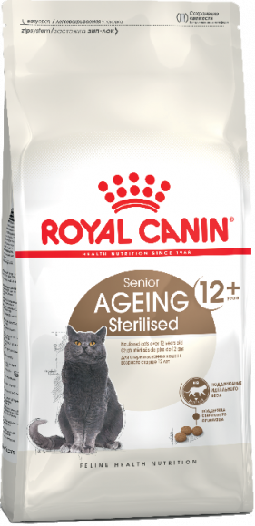 Корм Royal Canin для стерилизованных кошек старше 12 лет Ageing Sterilised 12+ 400гр
