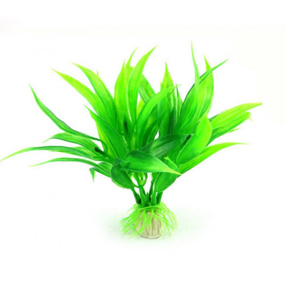 Растение пластиковое для аквариума 13см, зеленое