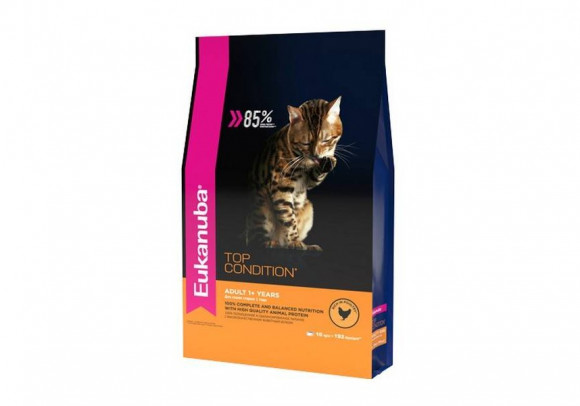Корм Eukanuba Adult Top Condition для взрослых кошек с курицей 2 кг Корм Eukanuba Adult Top Condition для взрослых кошек с курицей 2 кг