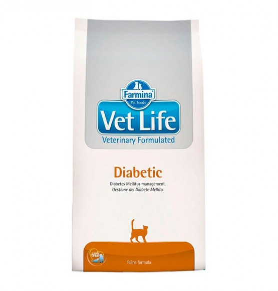 Ветеринарный корм Farmina Vet Life Cat Diabetic для кошек при сахарном диабете 2кг