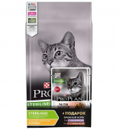 АКЦИЯ!!! Корм Purina Pro Plan для стерилизованных кошек, с курицей, 1,5 кг + 2*85гр пауча в подарок!