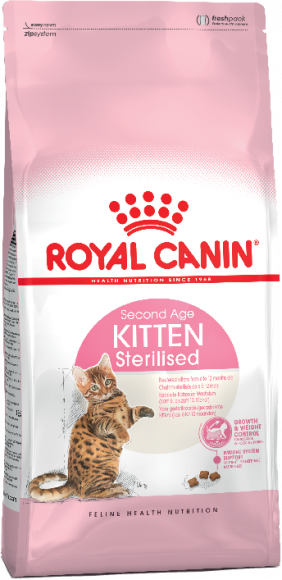 Корм Royal Canin для стерилизованных/кастрированных котят (с момента стерилизации  до 12мес) Kitten Sterilised 400 г