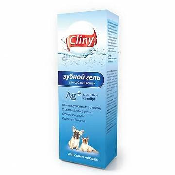 Зубной гель Cliny  для кошек и собак 75 мл