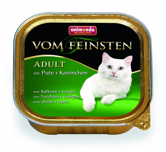 Влажный корм Animonda Vom Feinsten Classic консервы для кошек с индейкой и кроликом 100гр