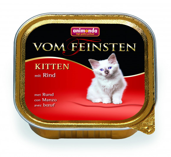 Влажный корм Animonda Vom Feinsten Kitten для котят с говядиной 100гр